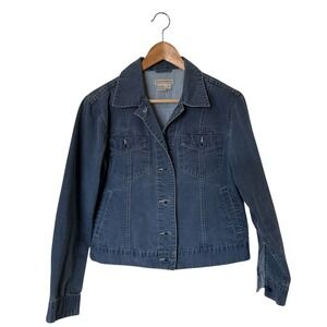 Royal Robbins Womens Blue Corduroy‎ Trucker Jacket Size Medium Outdoor Travel